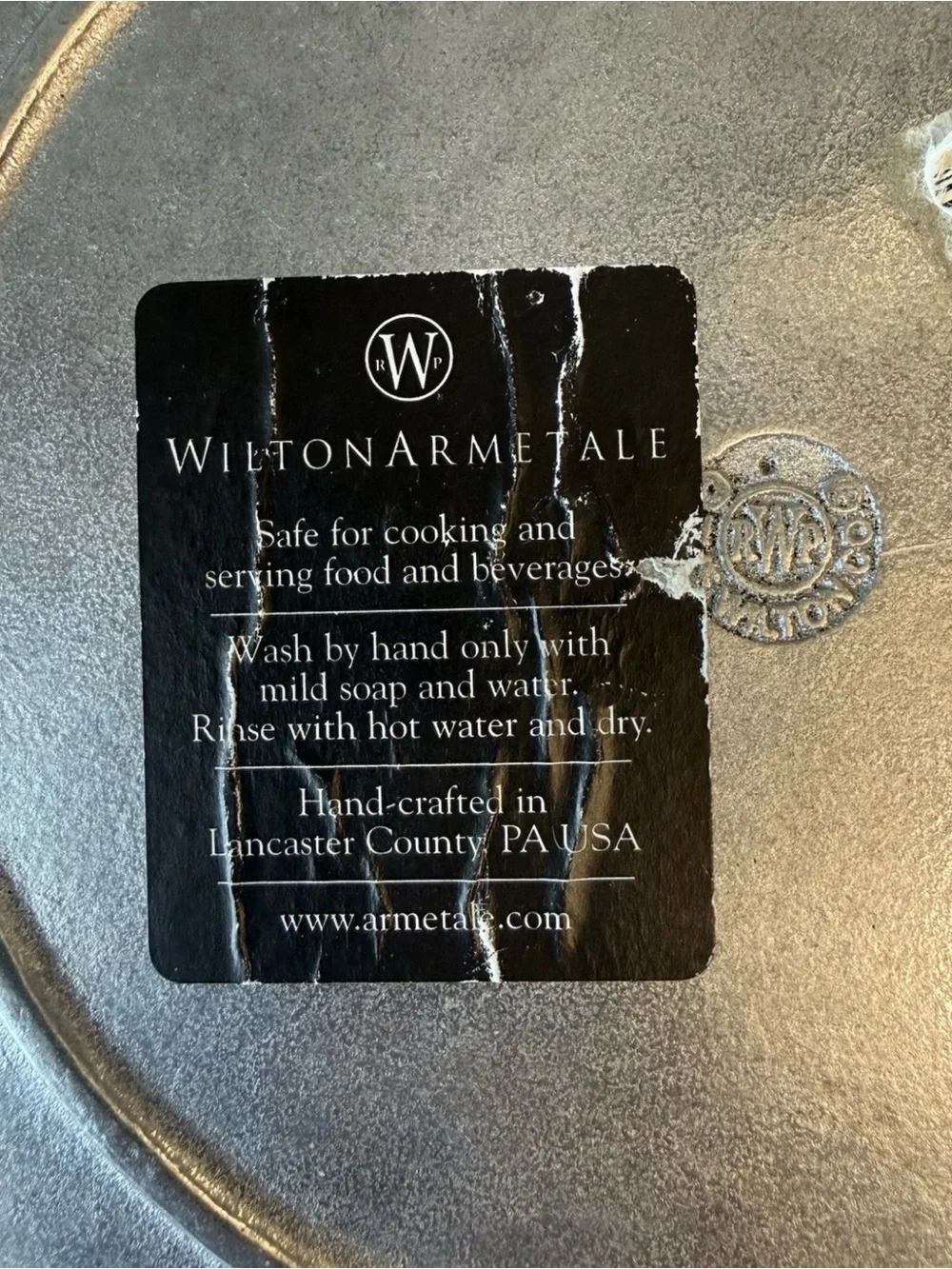 Wilton Armetale Fruit Medley Round Serving Platter 13.5” Handcrafted in the USA